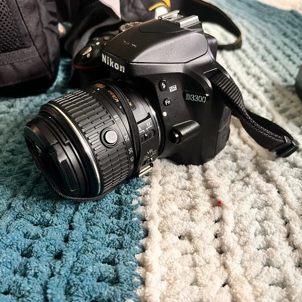 Nikon Black and Red Digital Camera